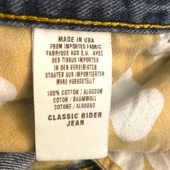 Lucky Brand Luxury Denim By Gene M Sz.10/30 Made In USA Cherry Rhinestones - Picture 14 of 17
